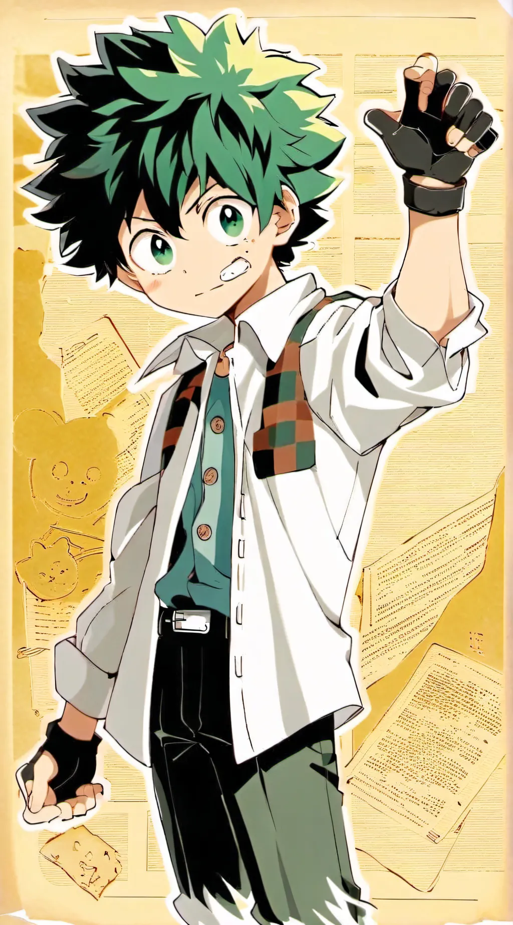 ai character: Deku- background