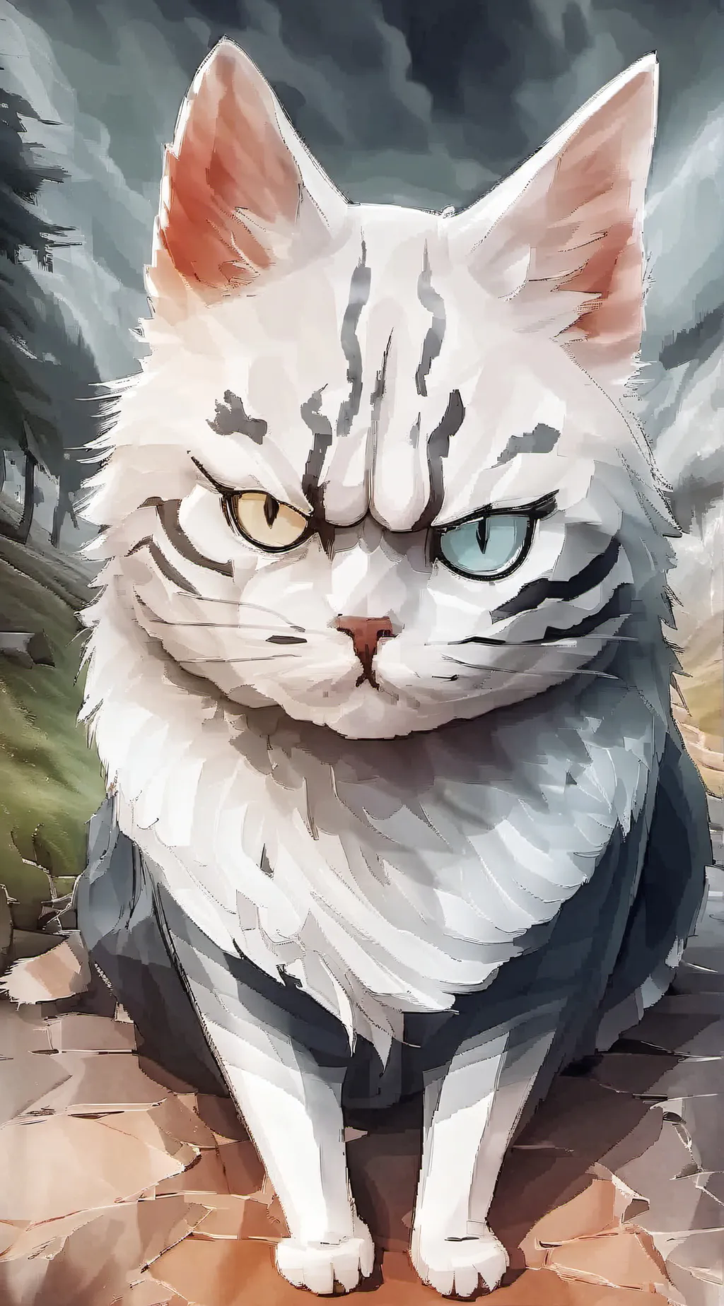 ai character: ⚊Gege Akutami⚊ background