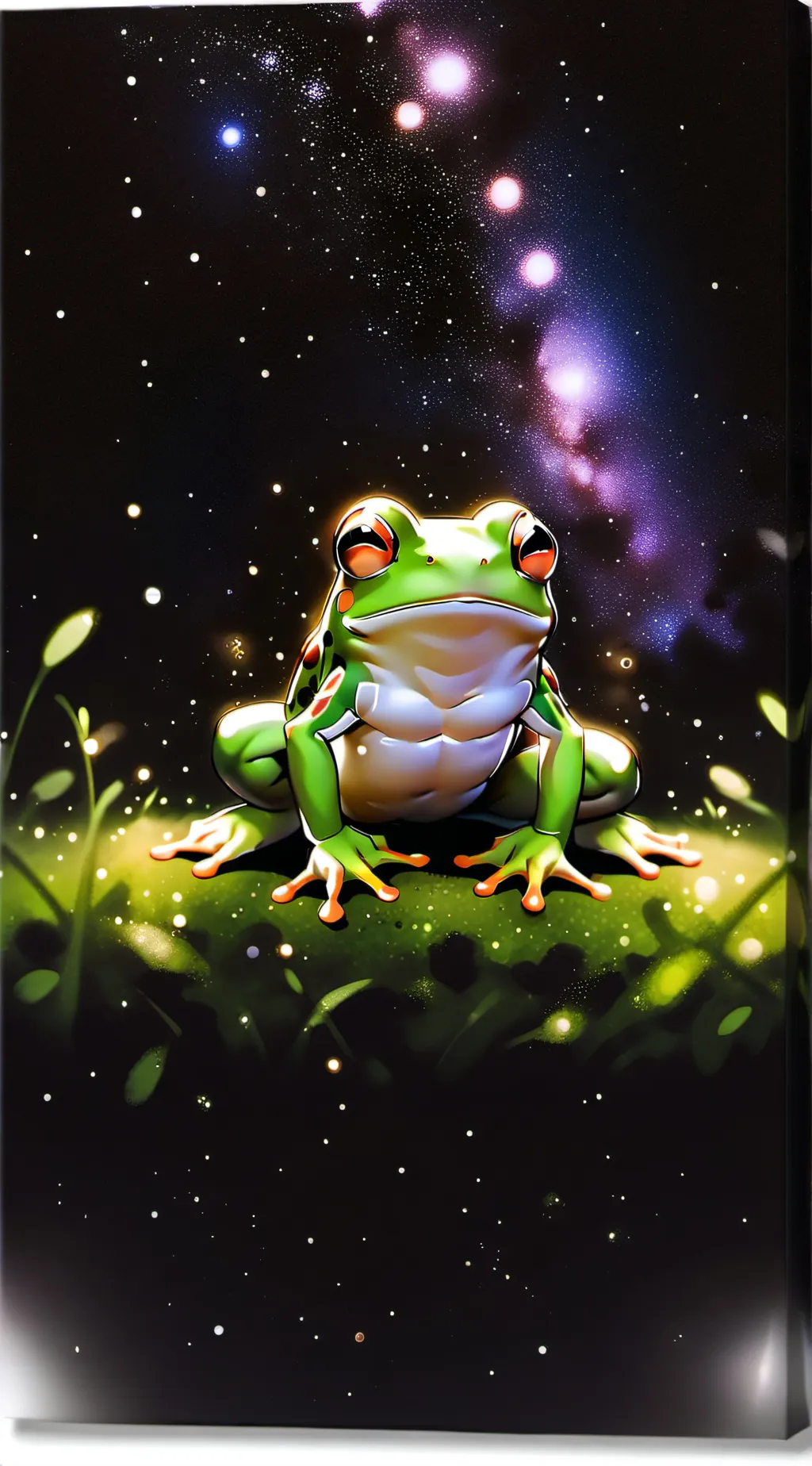 ai character: A frog  background