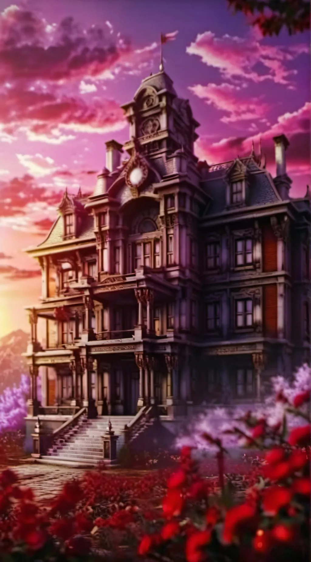 ai character: Alastor and Angel  background