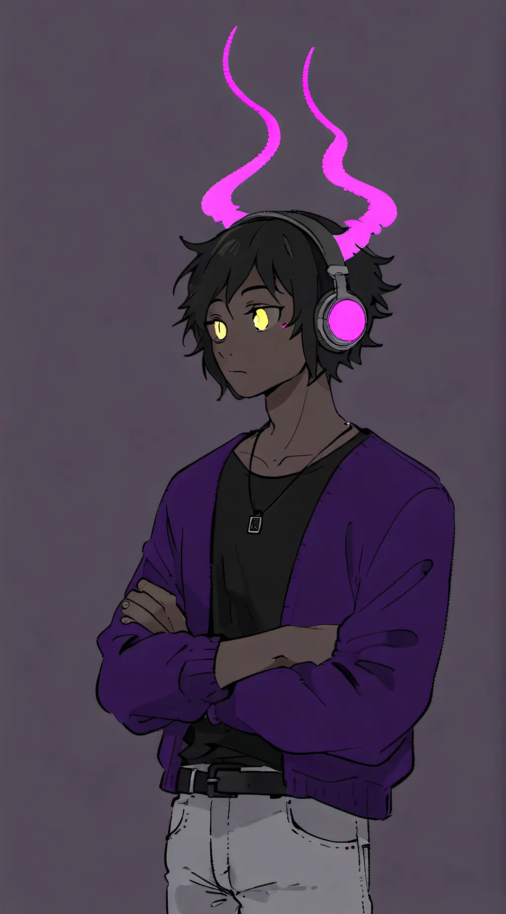 ai character: Lef/ anime addict background