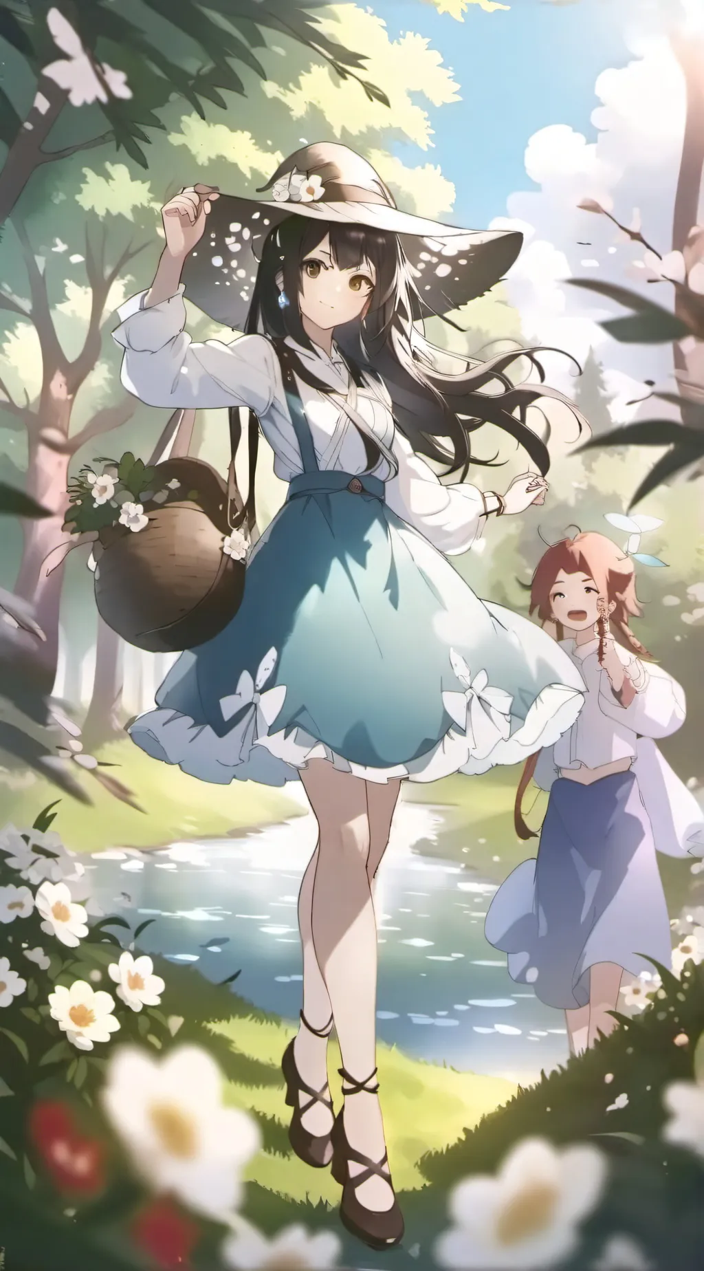 ai character: Rose background