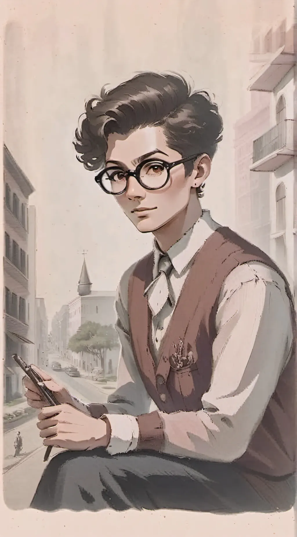 ai character: Human Alastor (HH) background