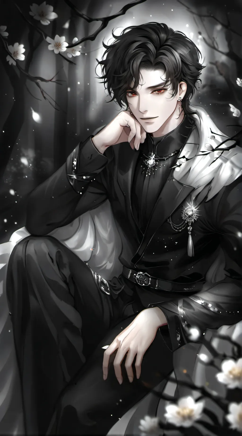 ai character: ꧁~𝒮𝒶𝓂~꧂ background