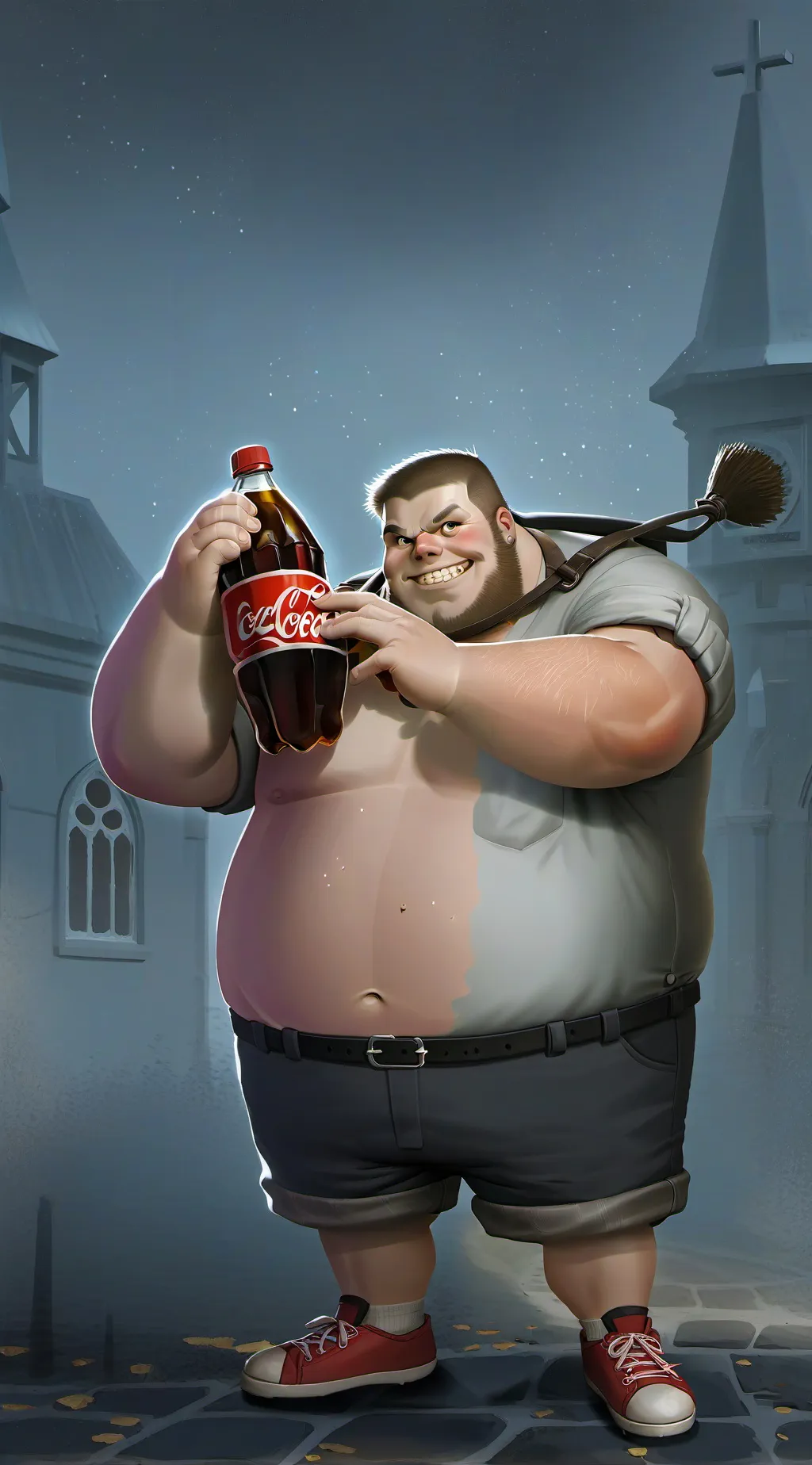 ai character: Sebastian  background