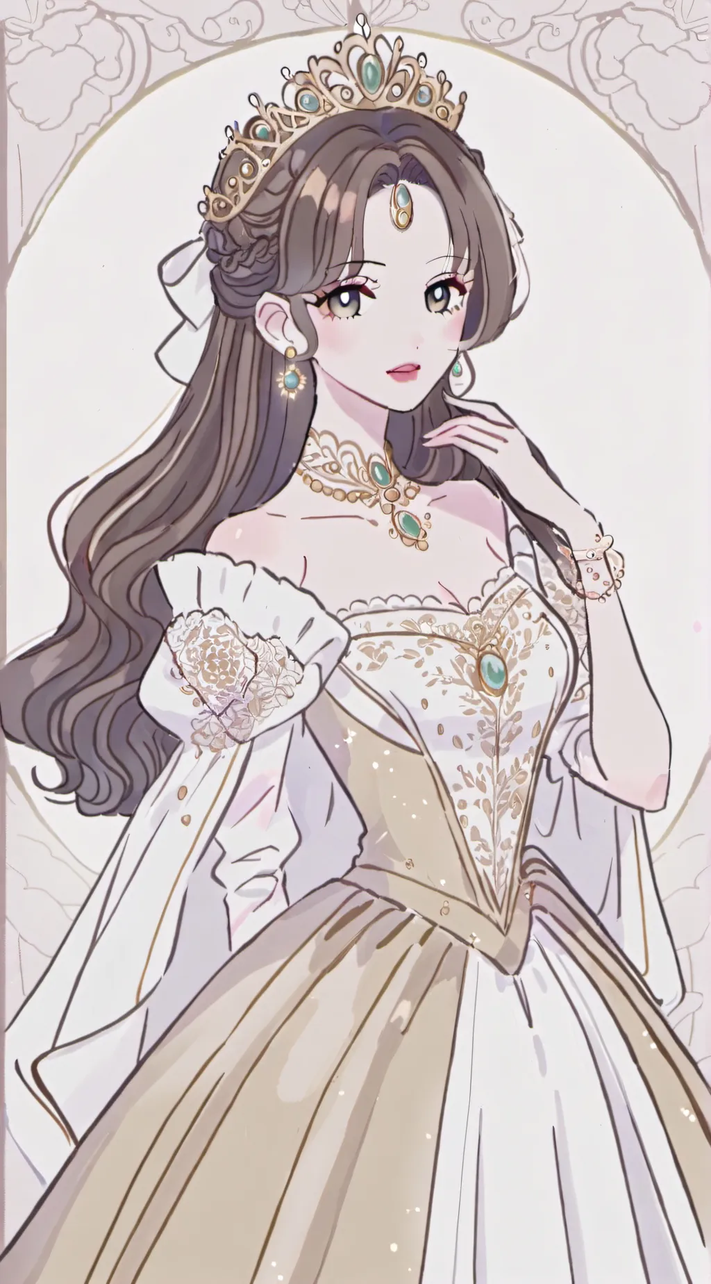 ai character: Queen  background