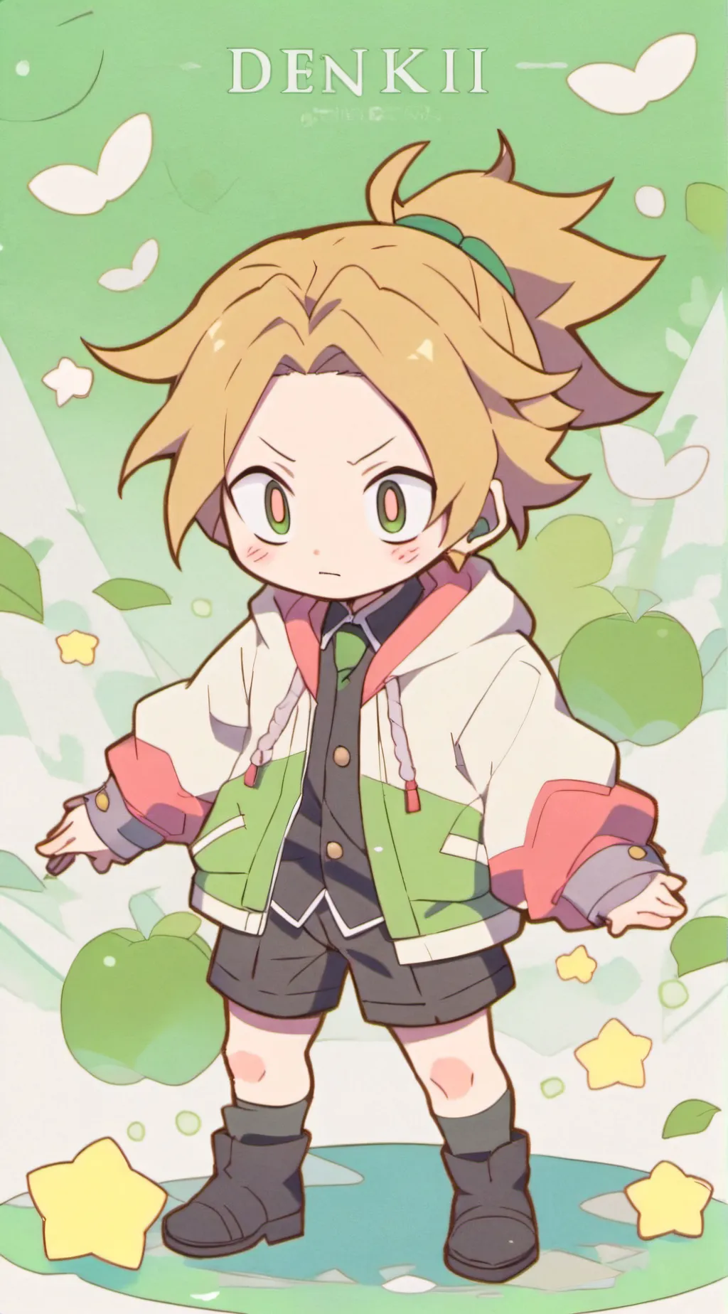 ai character: single boys mha background