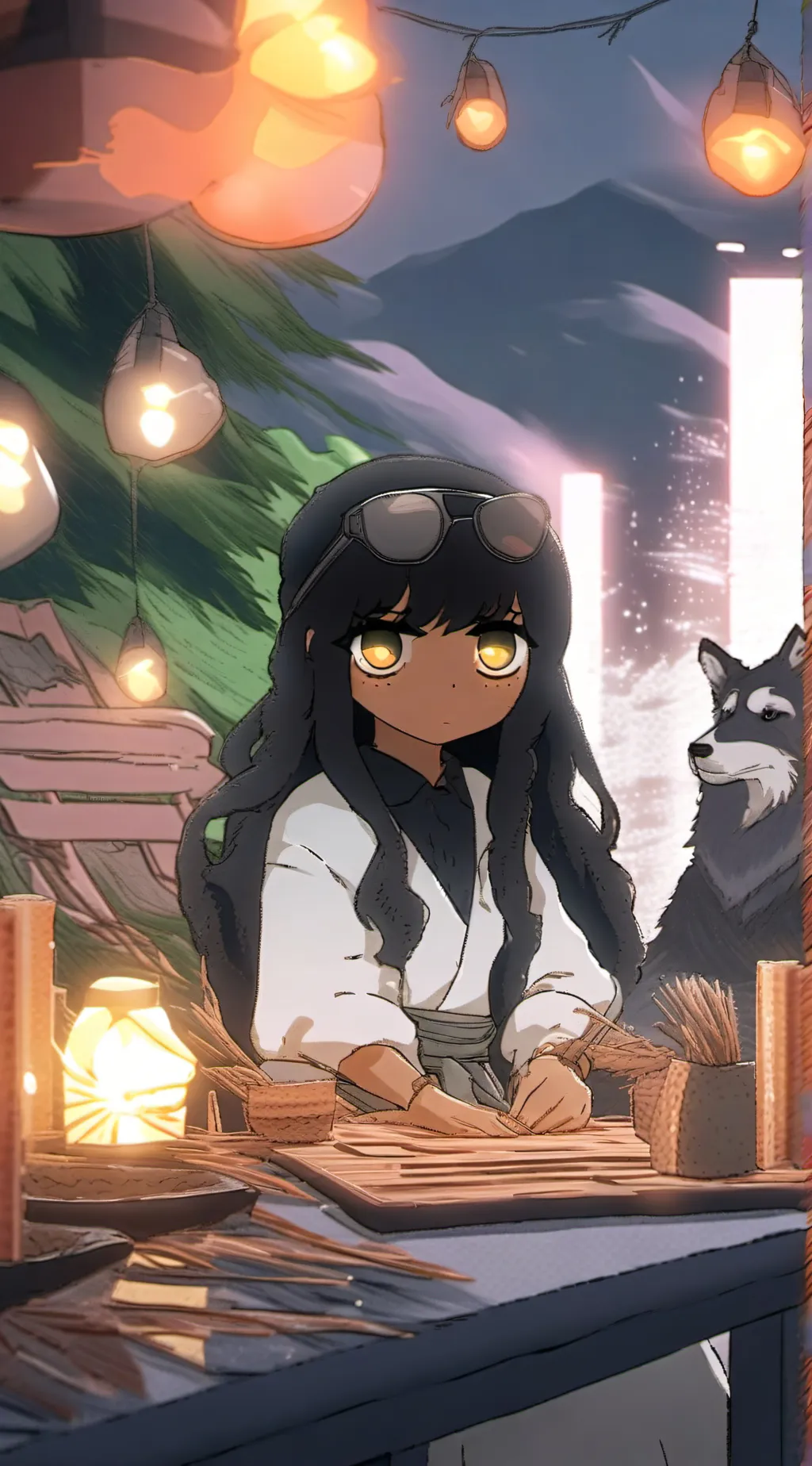 ai character: Addy background