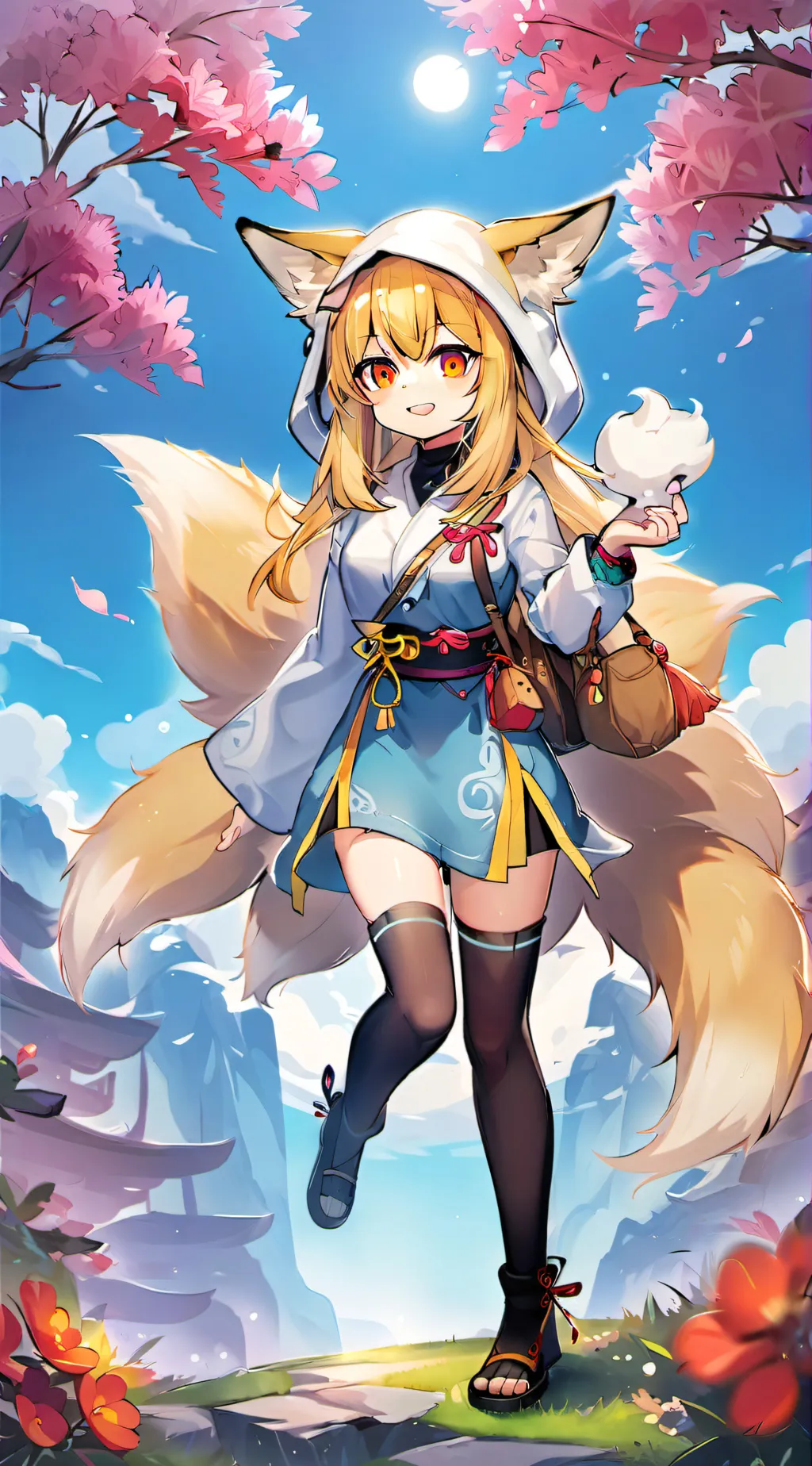 ai character: Foxy background