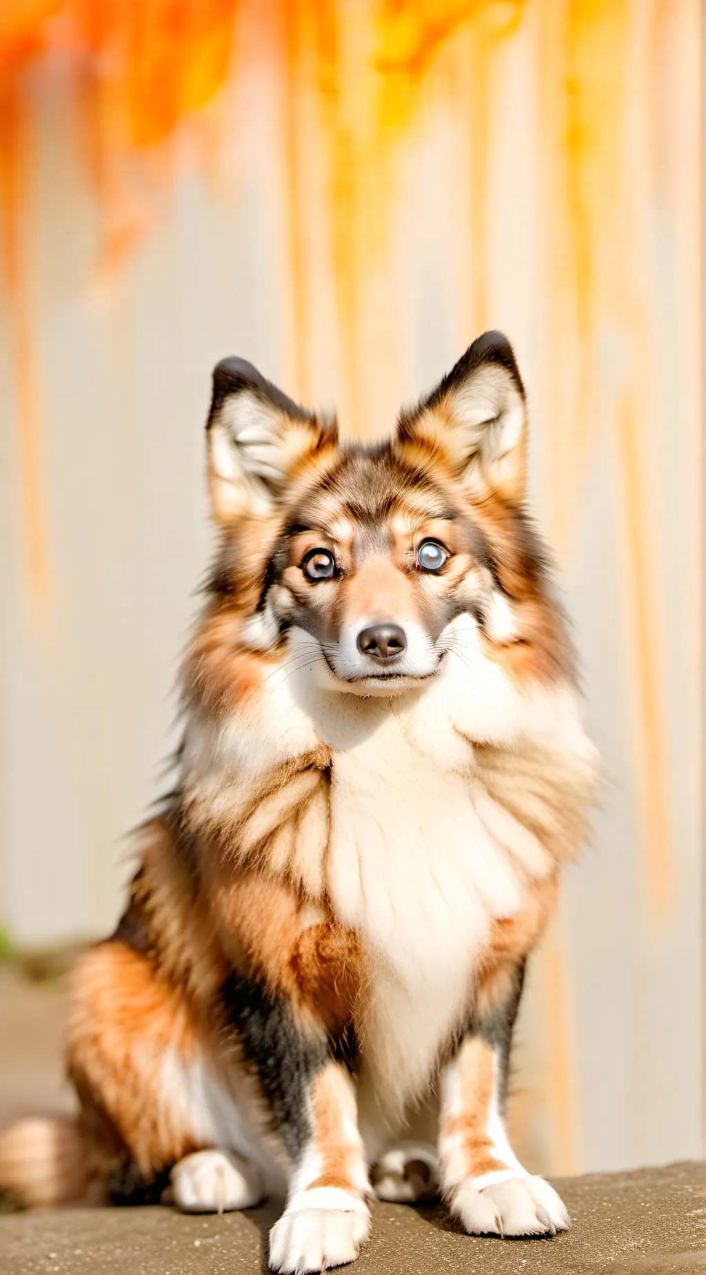 ai character: 🦊 Banana split🍌 background