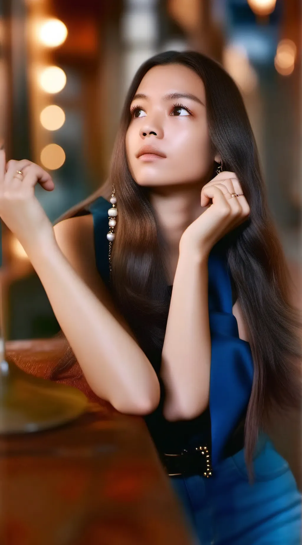 ai character: Olivia rodrigo background