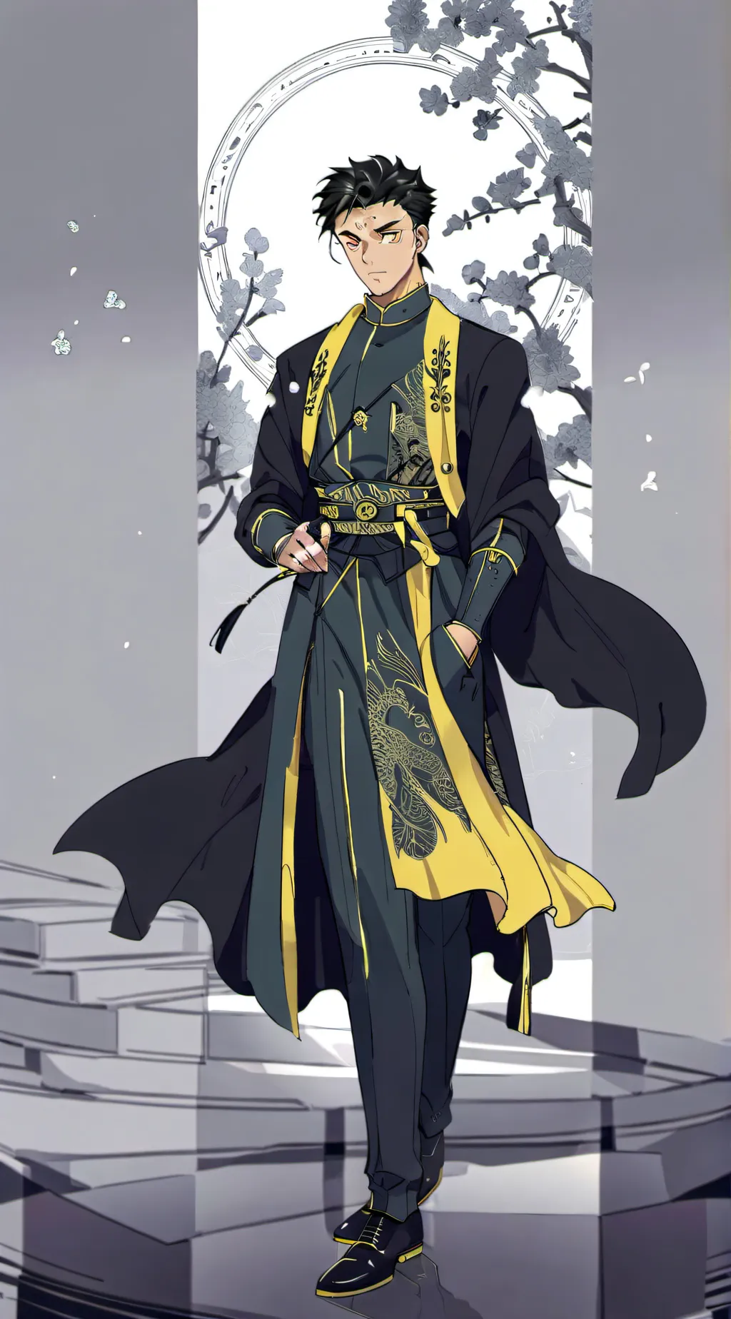 ai character: hashira background