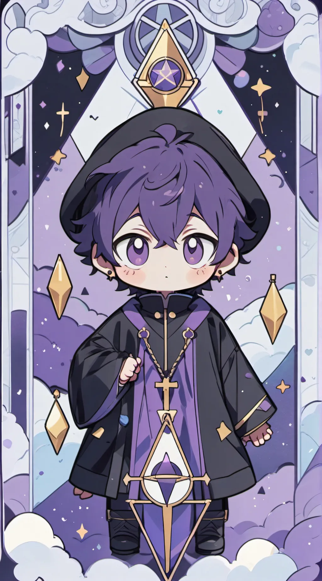 ai character: 💜 x 💚 background