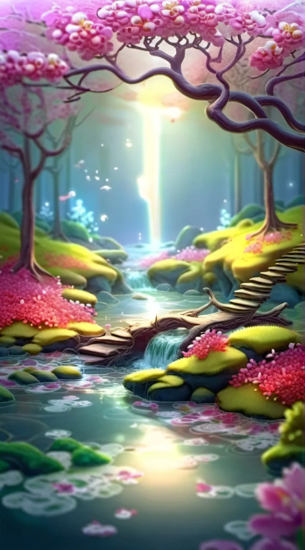 ai character: ethereal workshop background