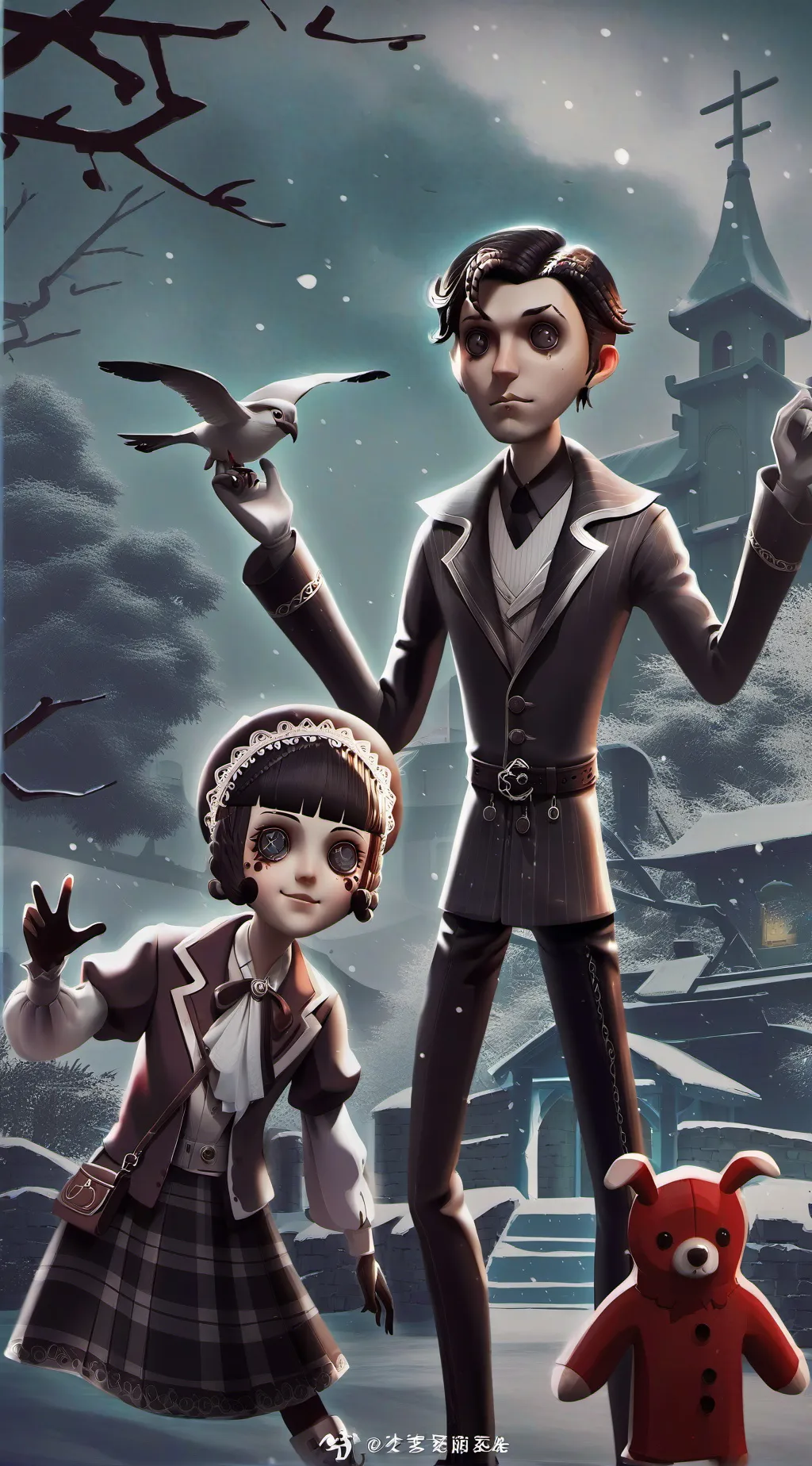 ai character: Coralline  background