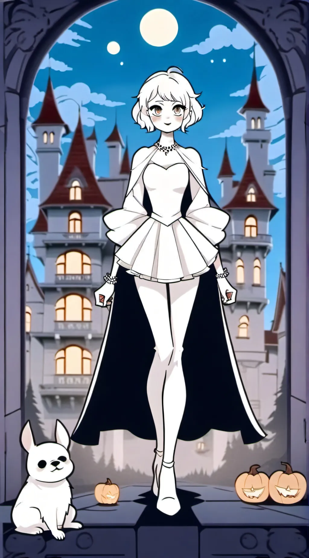 ai character: nice girl background