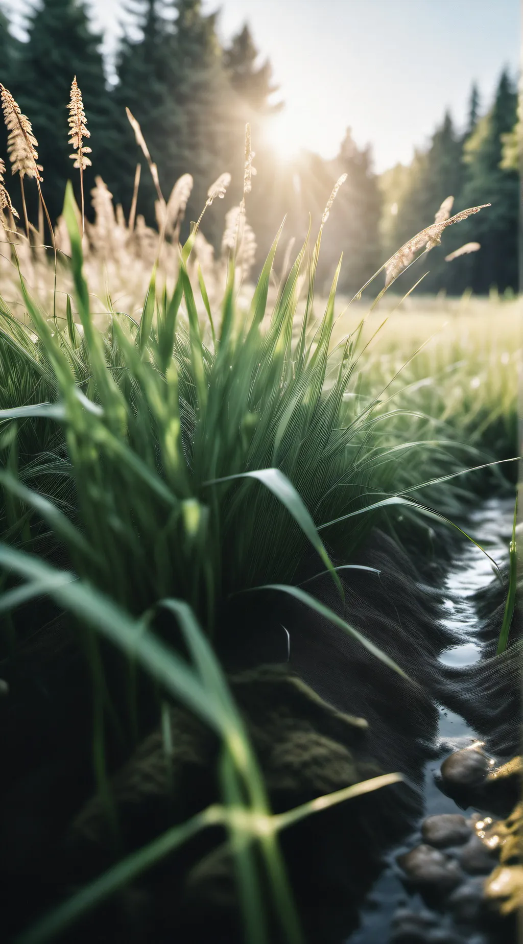 ai character: Grass background