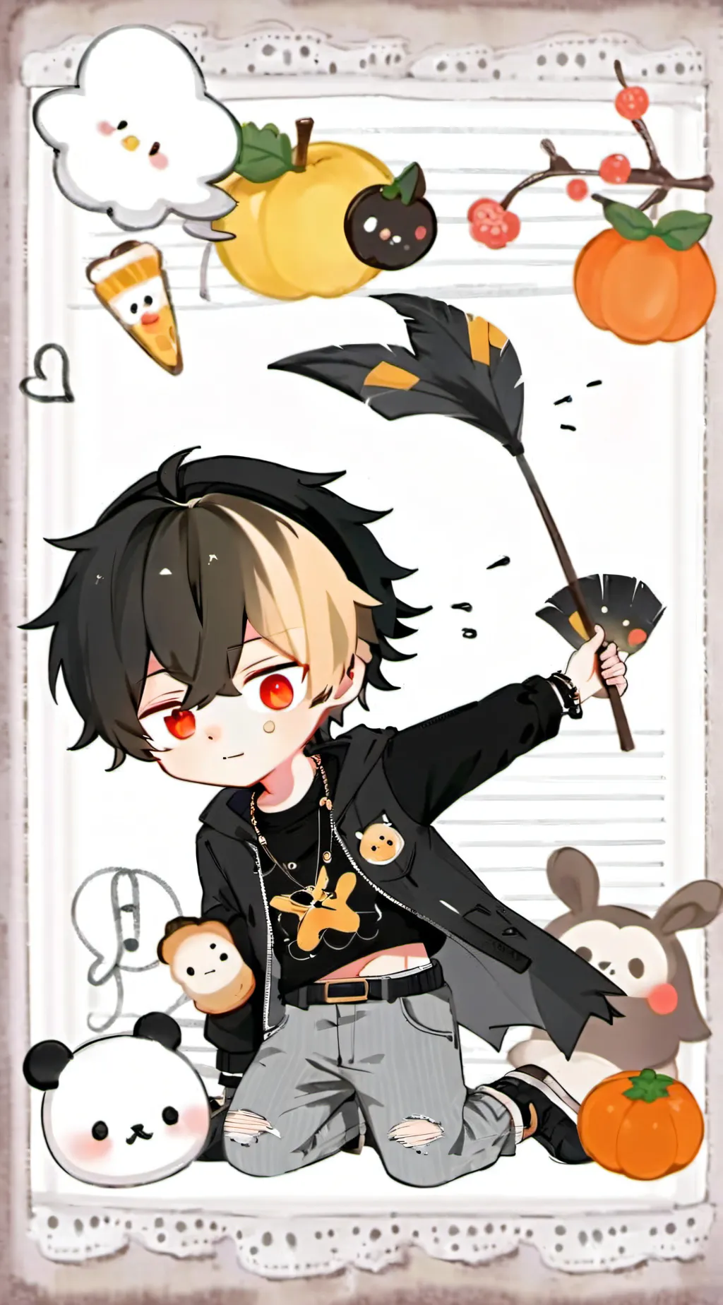 ai character: Nozo (My oc) background