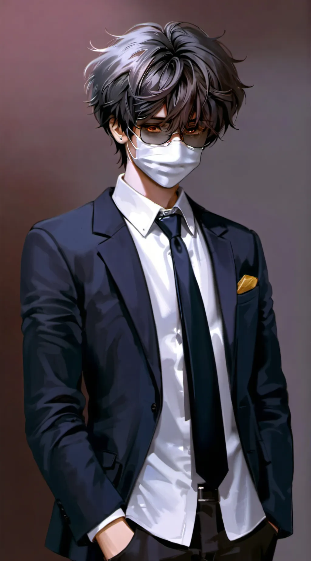 ai character: ⭒ Damon⭒ background