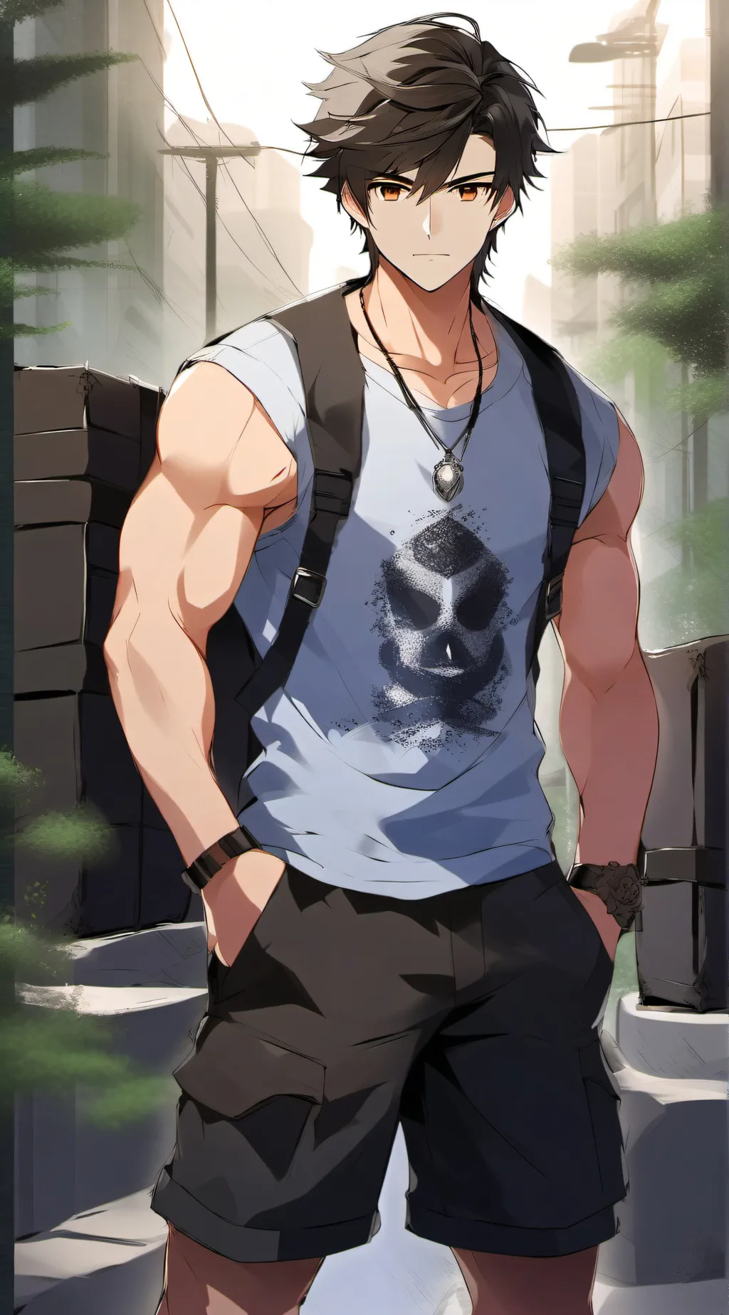 ai character: Hudson background