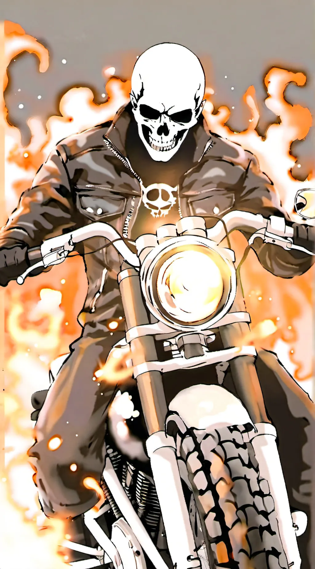 ai character: Gнosт Rιᴅᴇʀ  background