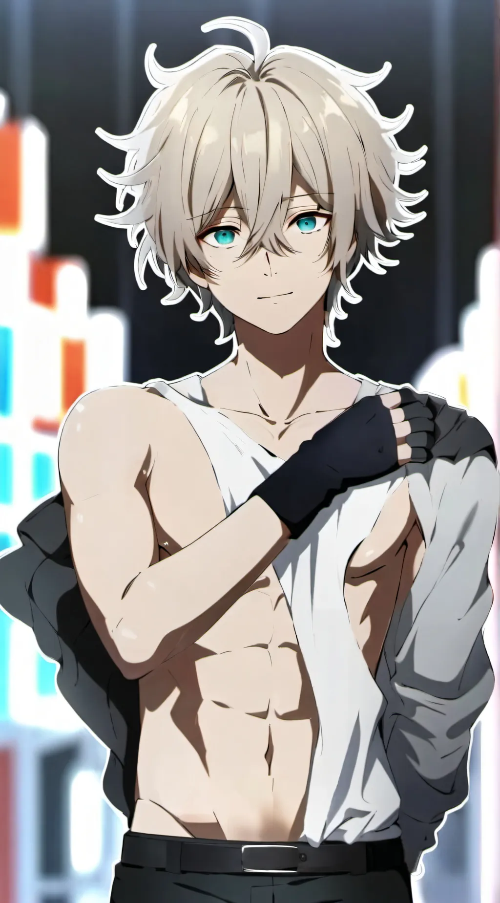ai character: Katsuki Bakugo background