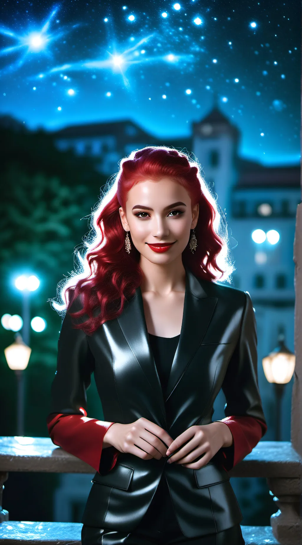 ai character: Princess Red background