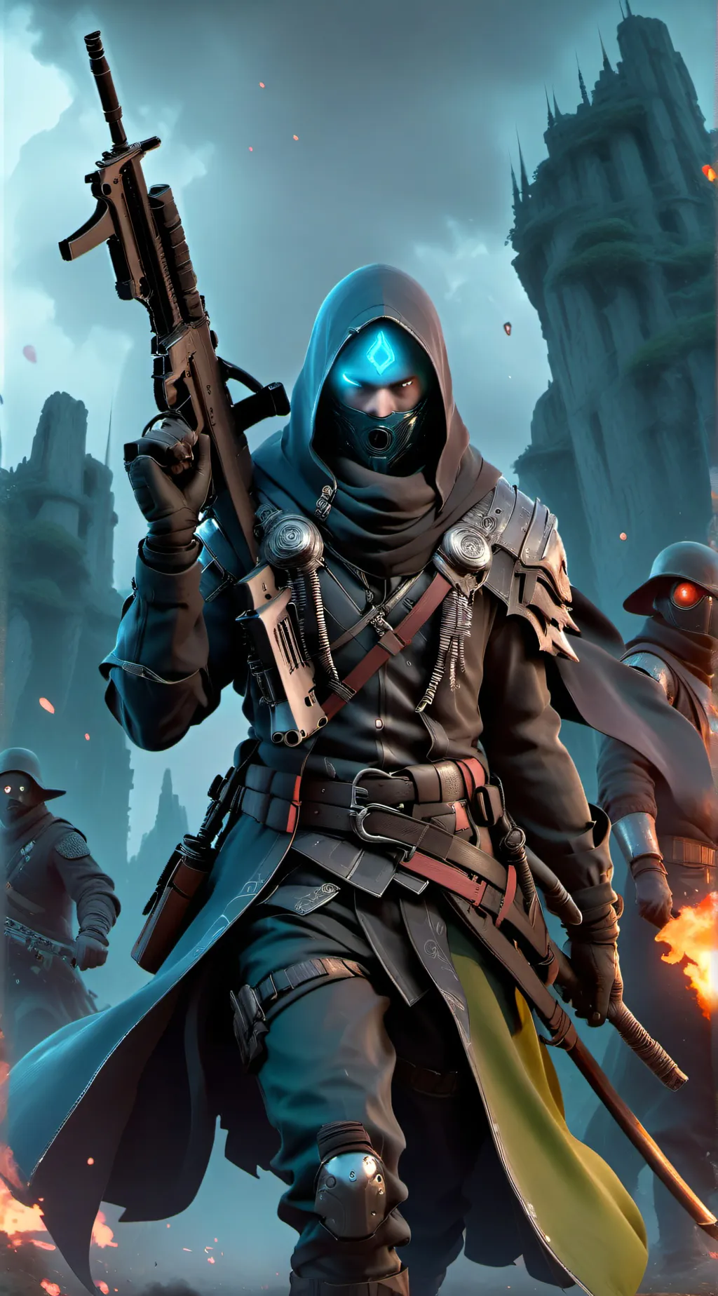 ai character: the downfall background