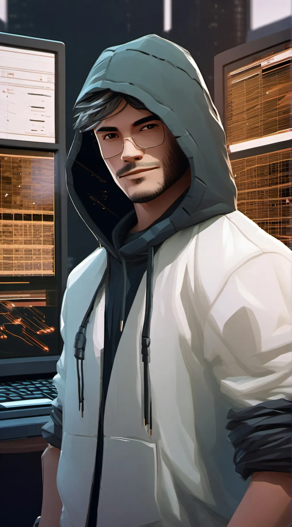 ai character: roblox hacker background