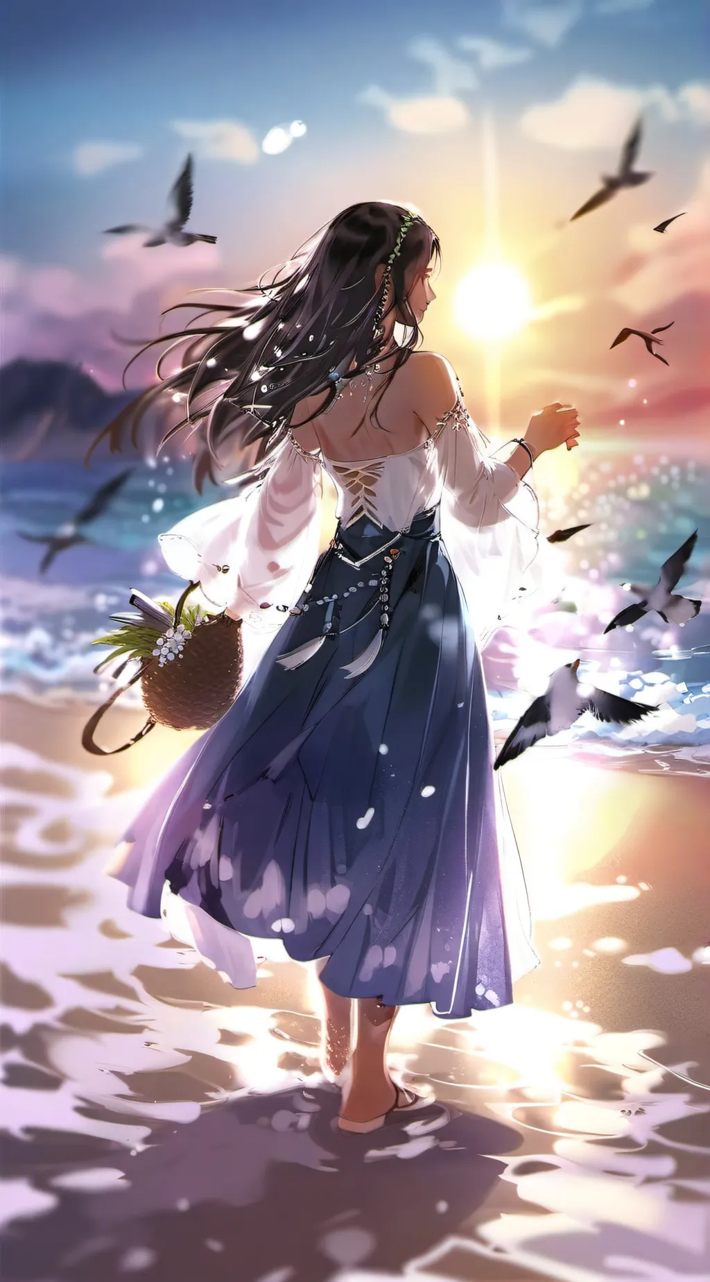 ai character: Bloomie x Thavel background