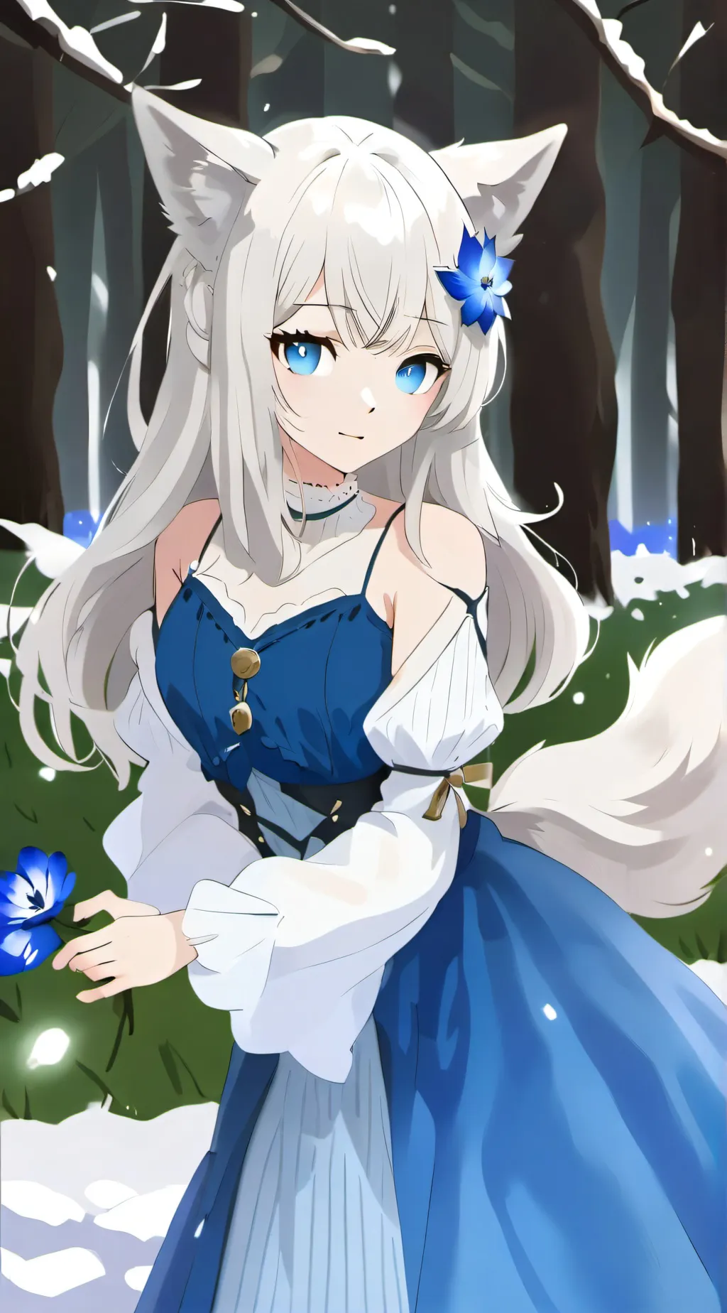 ai character: Lilly Snowfall background