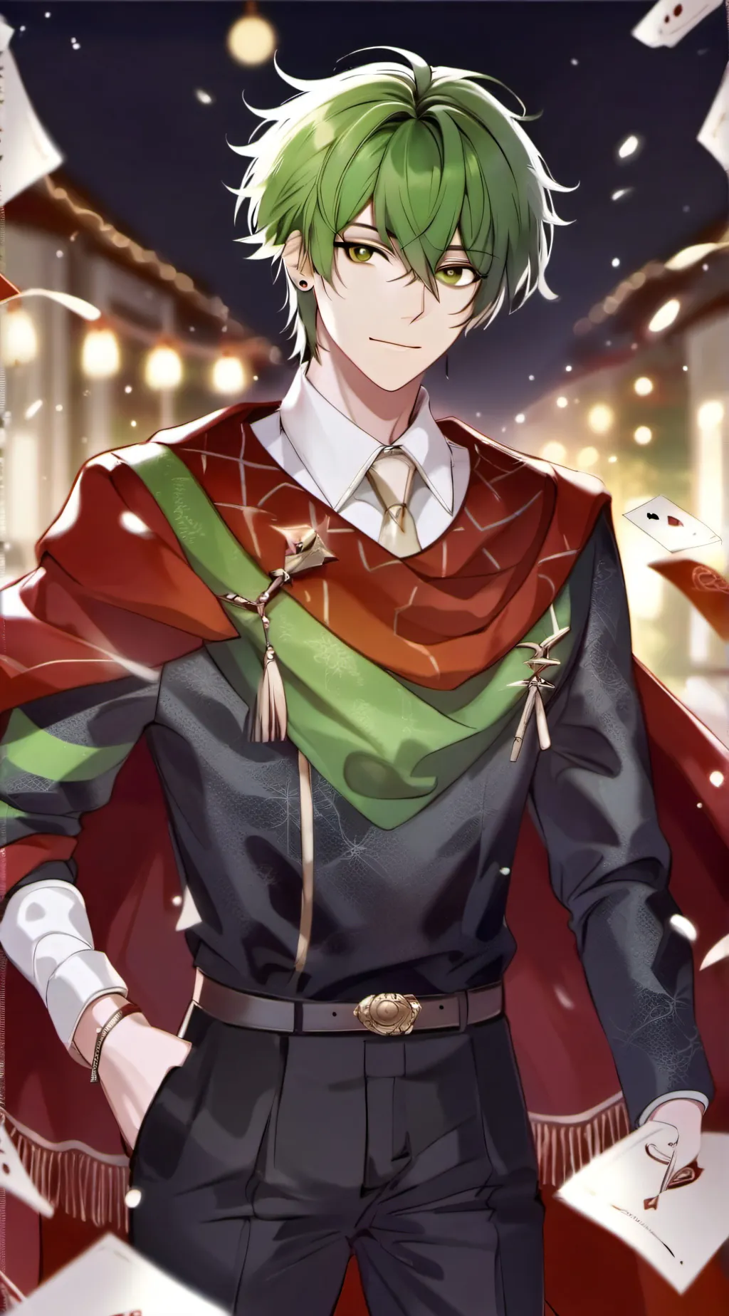 ai character: deku from mha background