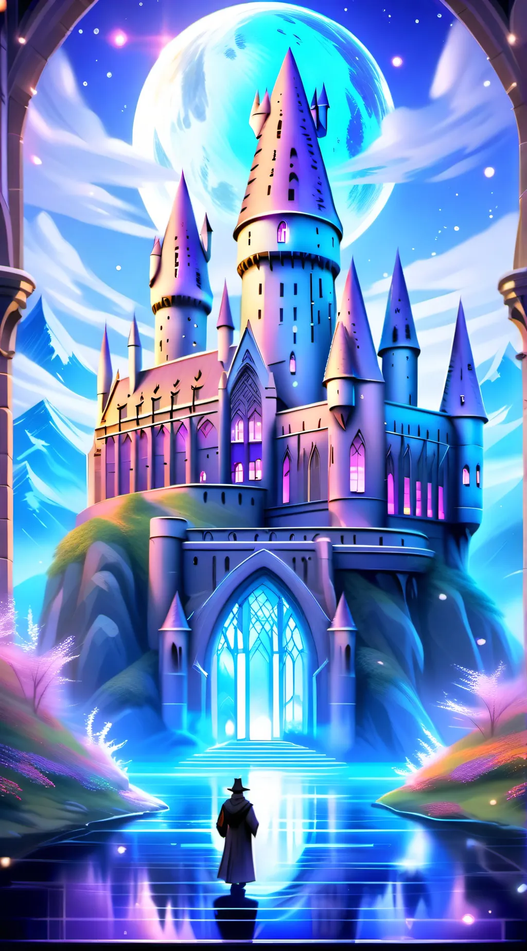 ai character: Hogwarts background
