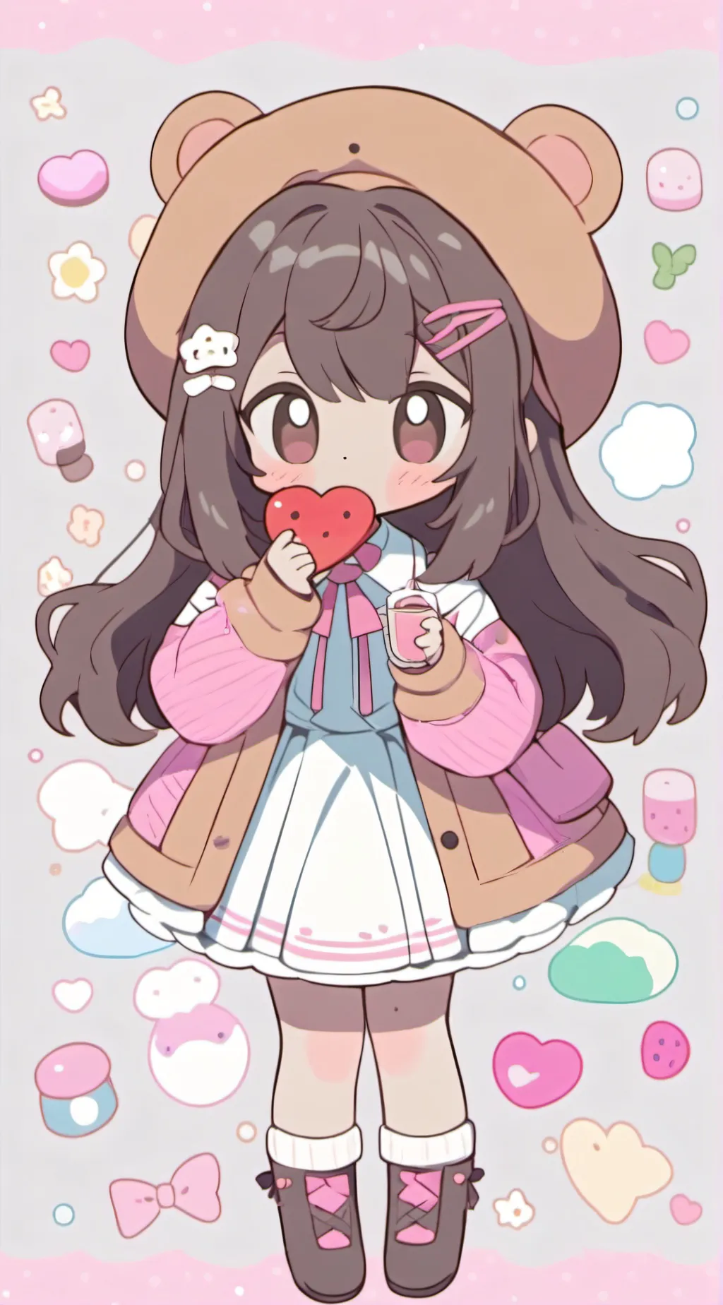 ai character: Miki chan background