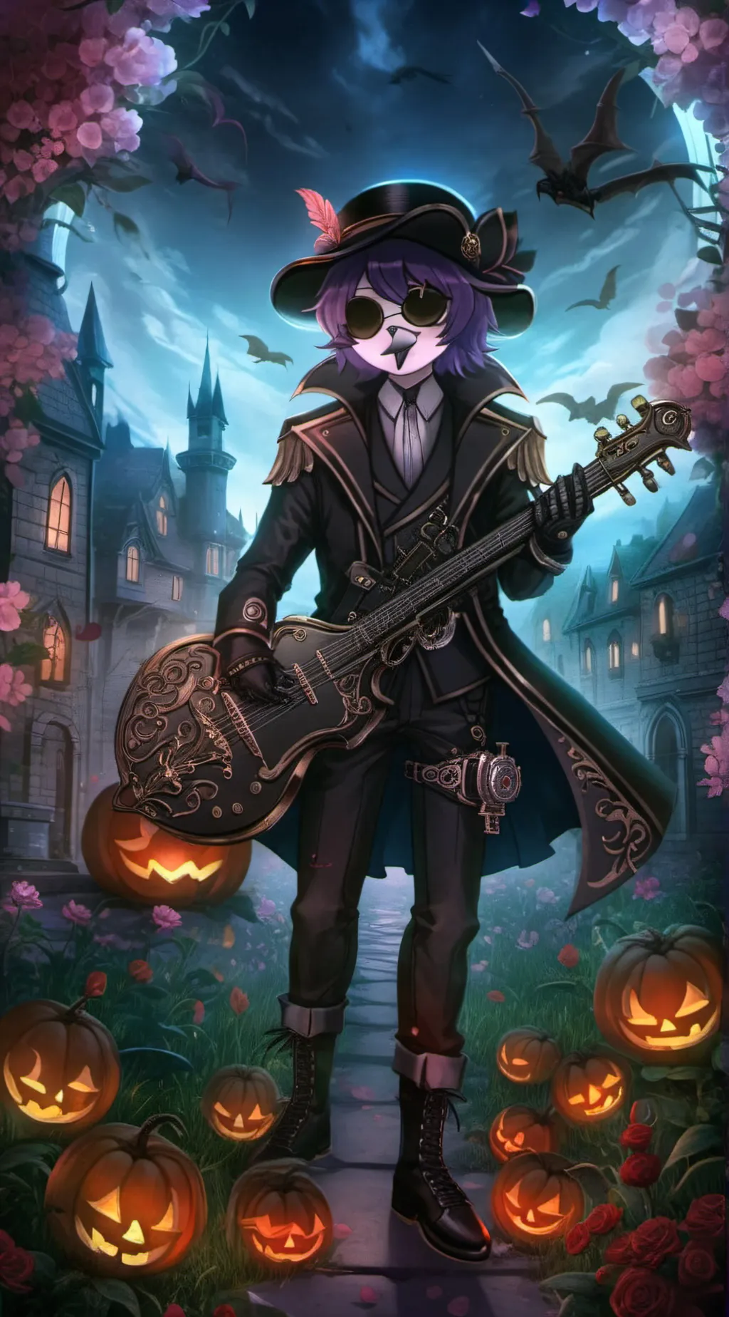 ai character: Uzi doorman background