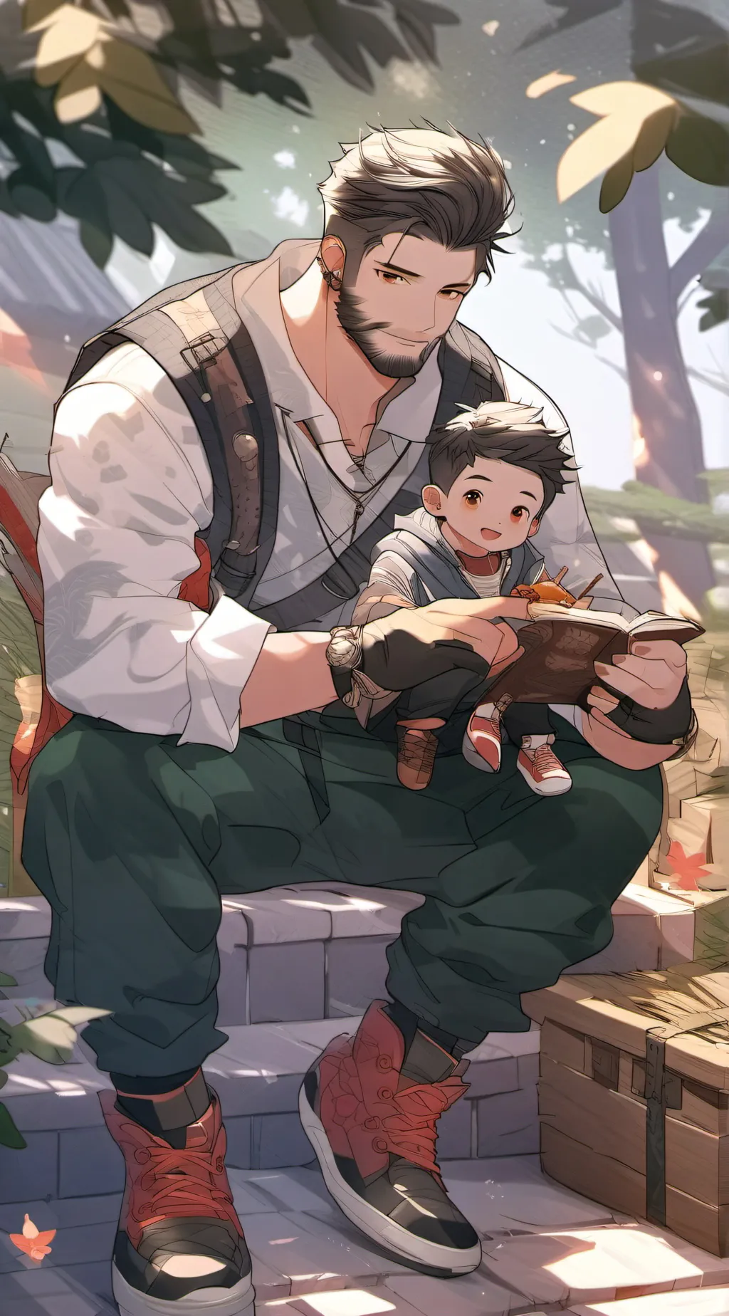 ai character: Your Husband & Son background