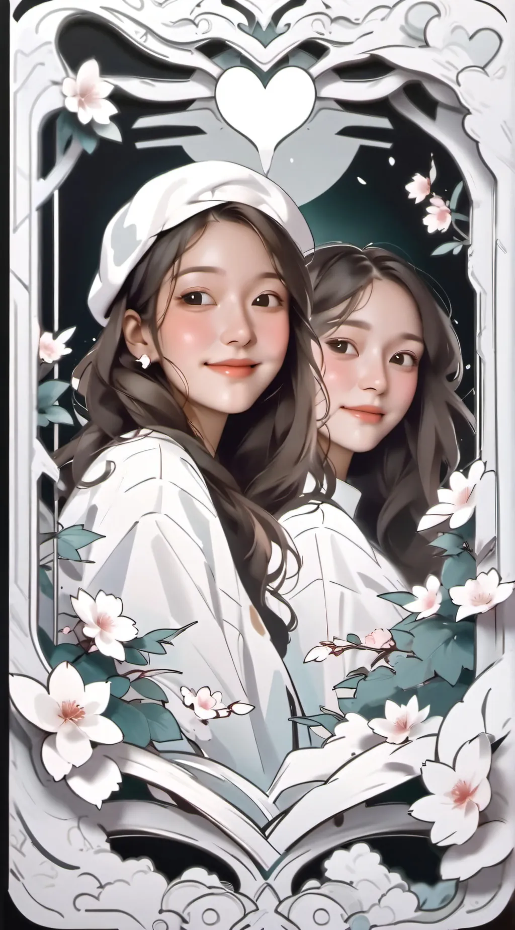 ai character: Amelia and jasmin background