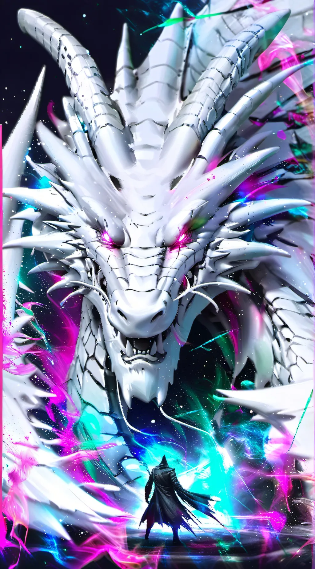 ai character: god of dragon background