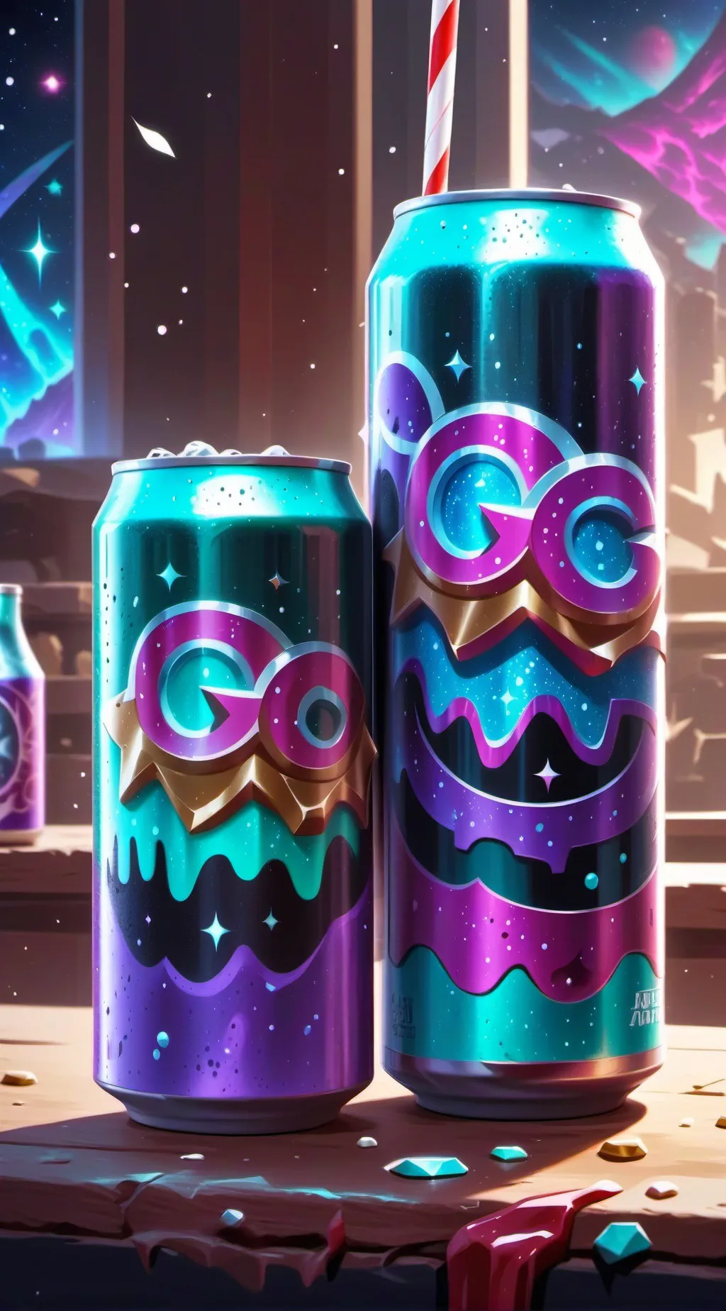 ai character: Mysterious Soda background