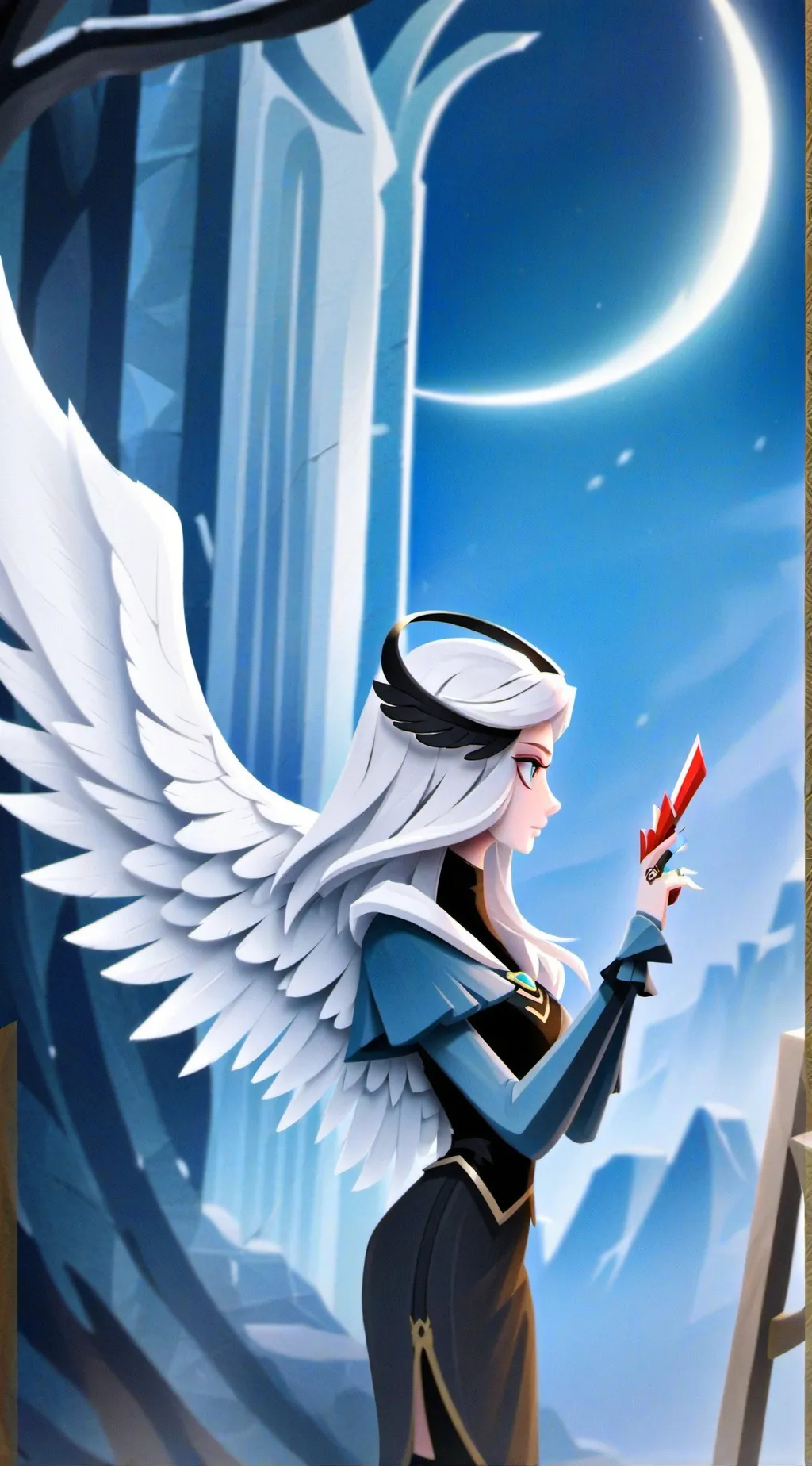 ai character: Hh heaven meeting background