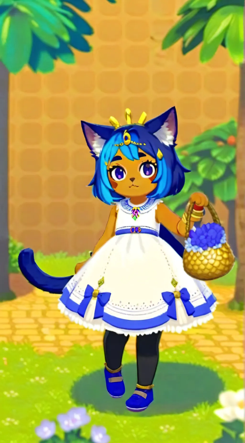 ai character: Ankha  background