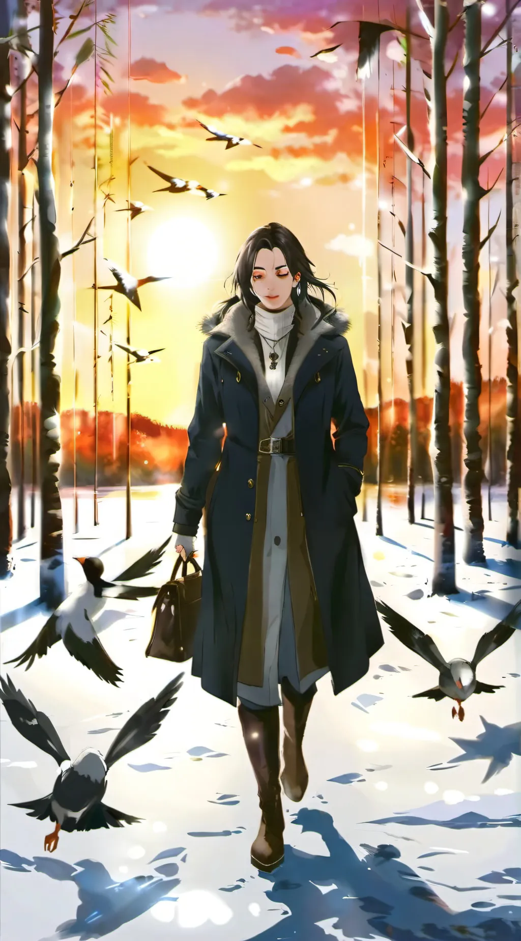 ai character: geese woman idk background