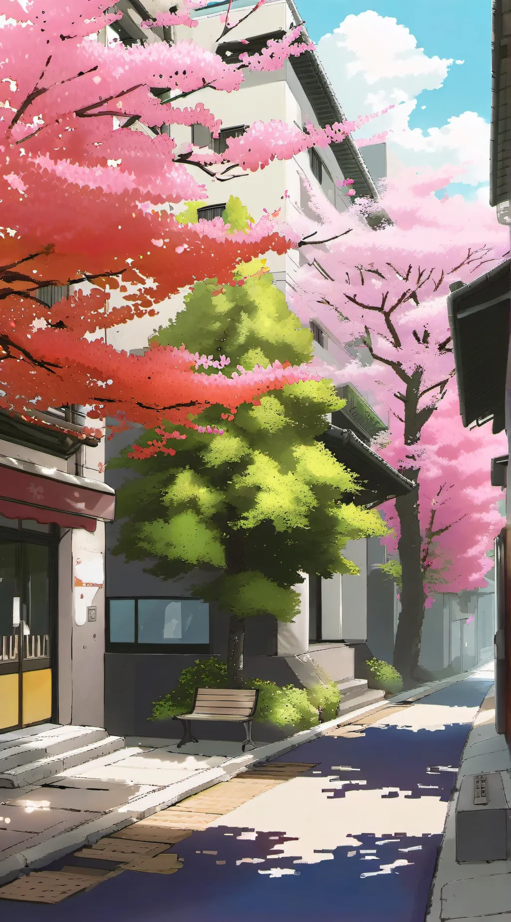 ai character: A new restaurant background