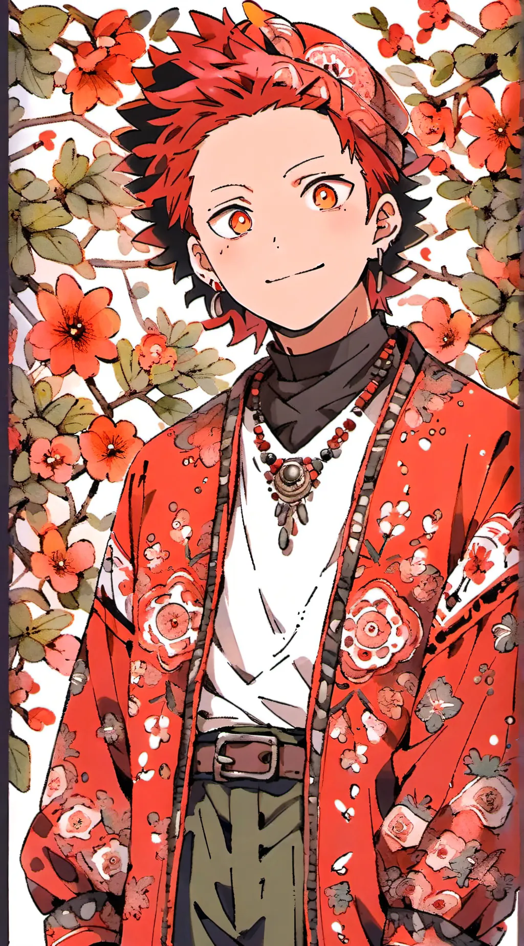 ai character: Eijiro Kirishima  background