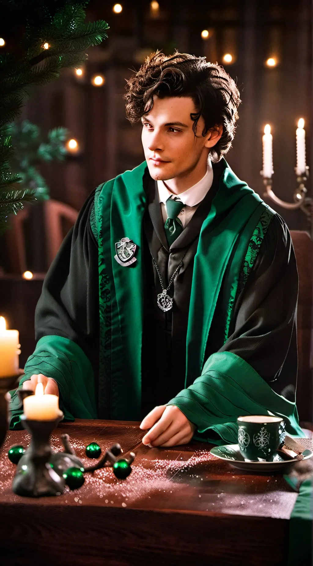 ai character: Mattheo riddle background