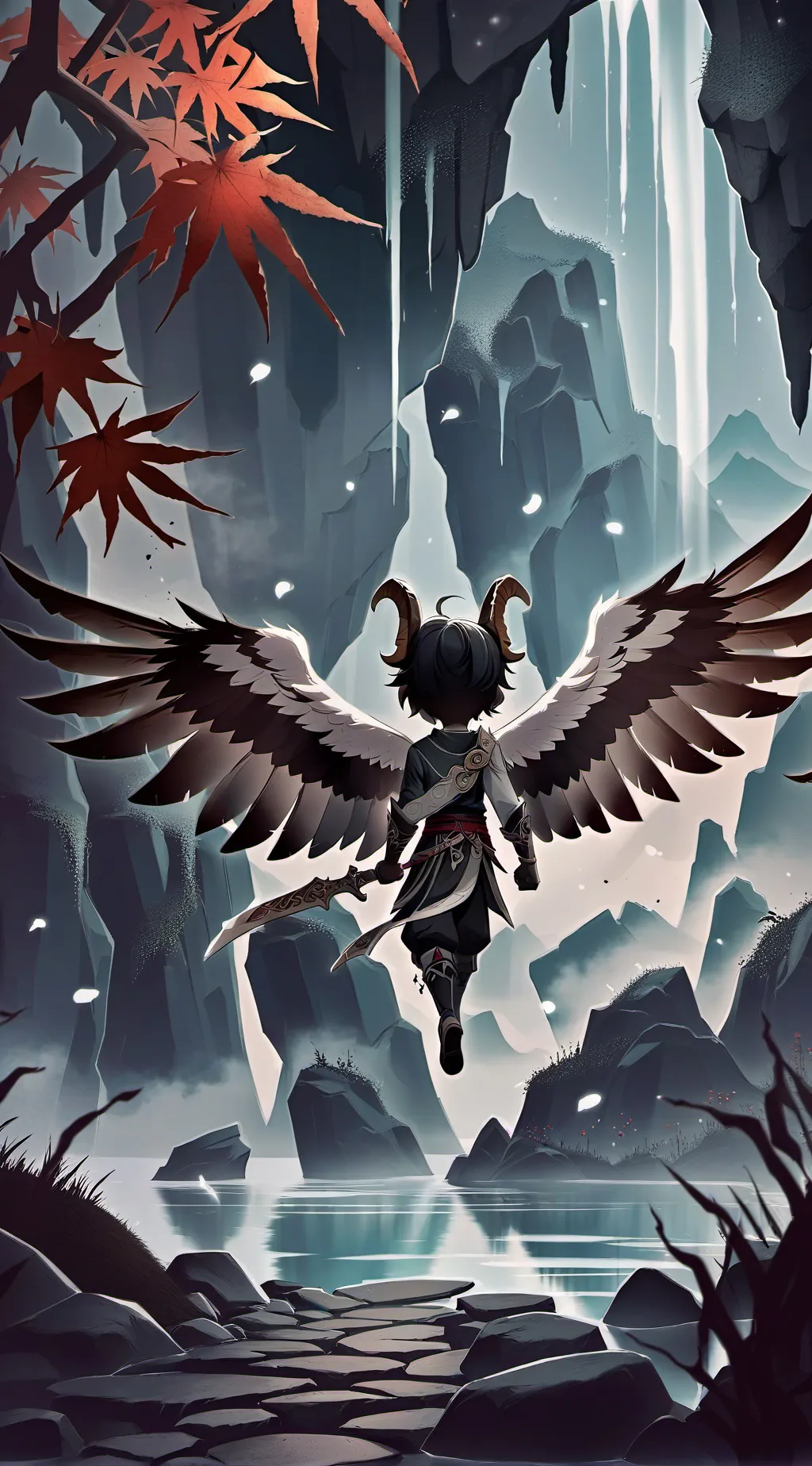 ai character: Minecraft Anime background