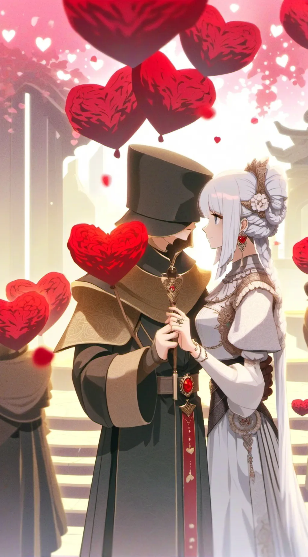 ai character: Valentine’s Day  background