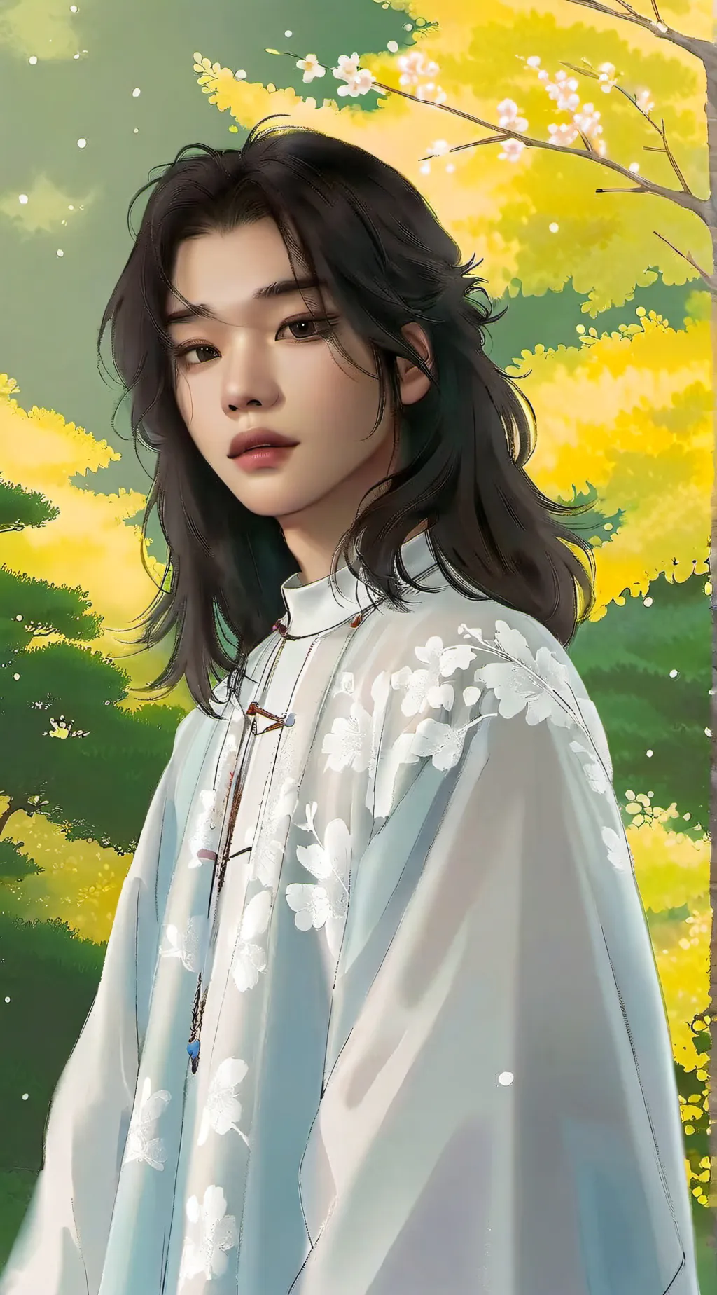 ai character: Rose background