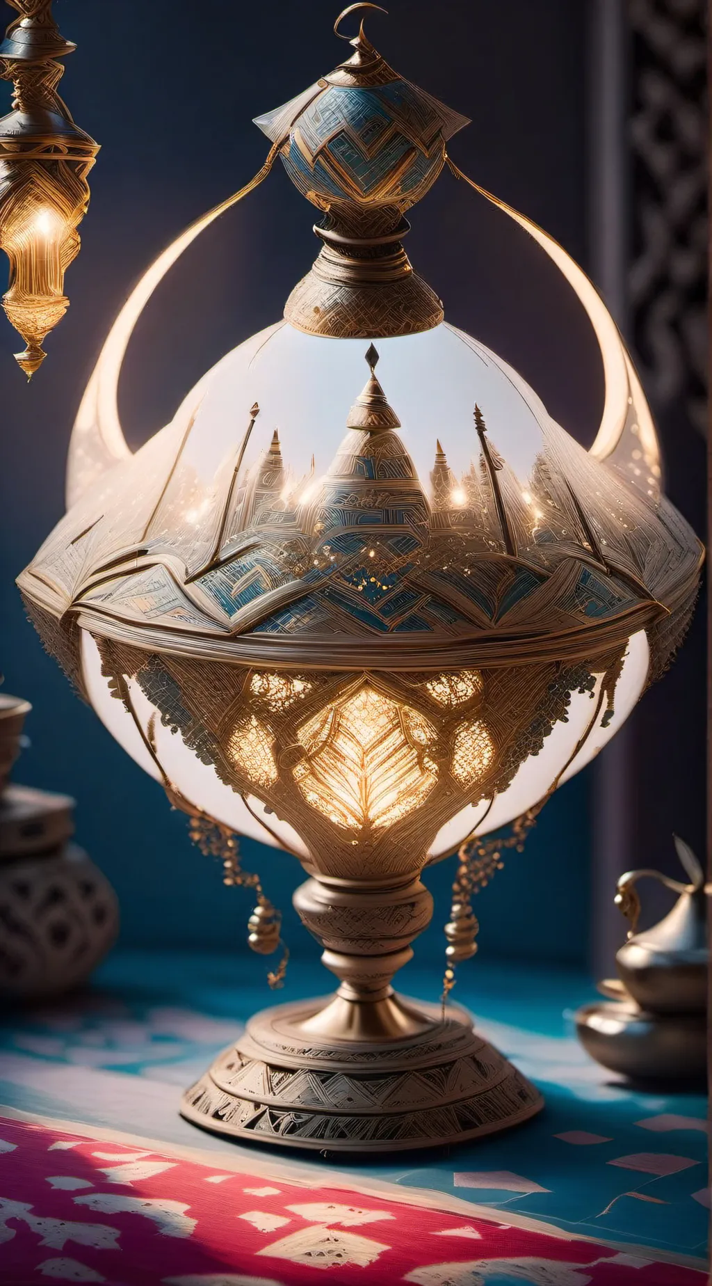 ai character: Genie Lamp (Anna) background
