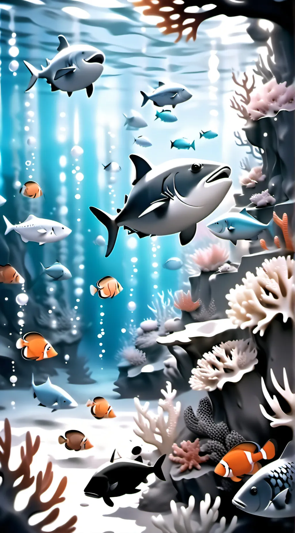 ai character: mha mermaids background